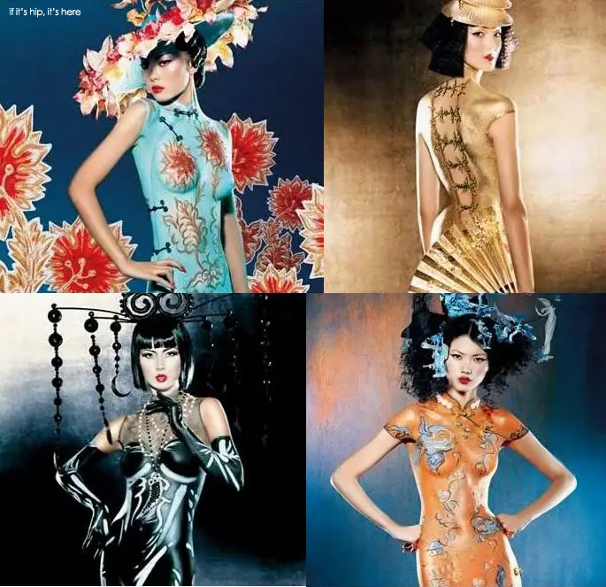 M.A.C. Chinese Dress Body Painting