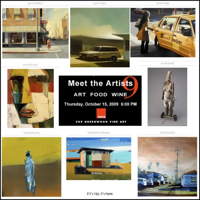 Read more about the article Meet, Greet, Eat & Ogle: Meet The Artists 9 at Sue Greenwood Gallery