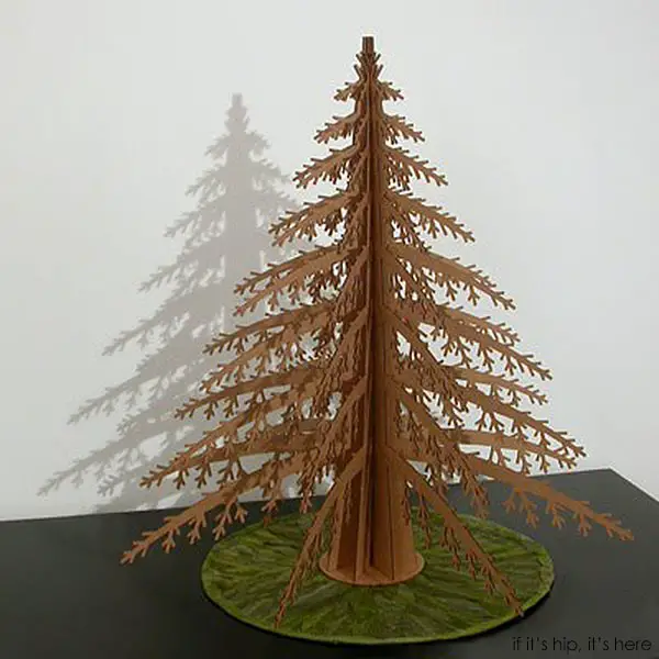 alpine-tree cardboard chrstmas tree