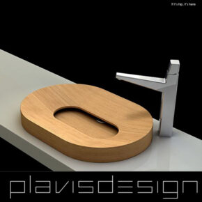 Modern Teak Tubs and Sinks From Plavisdesign of Italy