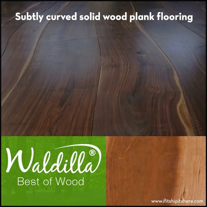 Read more about the article Curved Wood Plank Flooring! Design Winning Waldilla