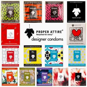 Designer Condoms. The Fashionable Prophylactic From Proper Attire.
