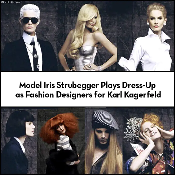 Iris Strubegger Plays Dress Up For Karl Lagerfeld hero