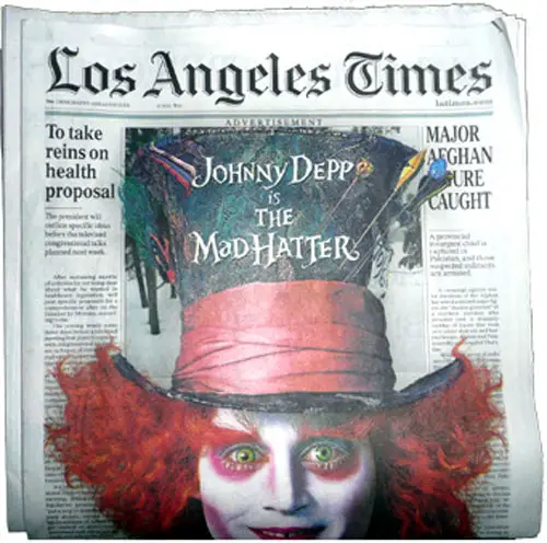 Mad Hatter takes Over L.A. Times