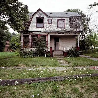 above: one of Kevin Bauman's more than 100 abandoned homes