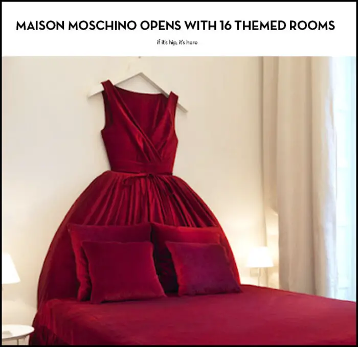 Read more about the article Maison Moschino: Fashionable Fantasy Accommodations In Italy