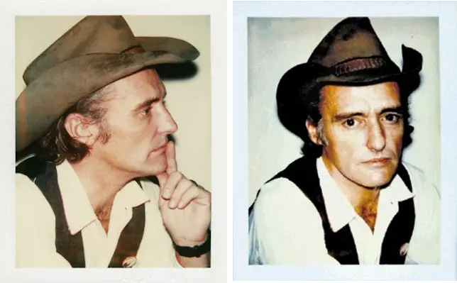 Andy warhol polaroids of Dennis Hopper