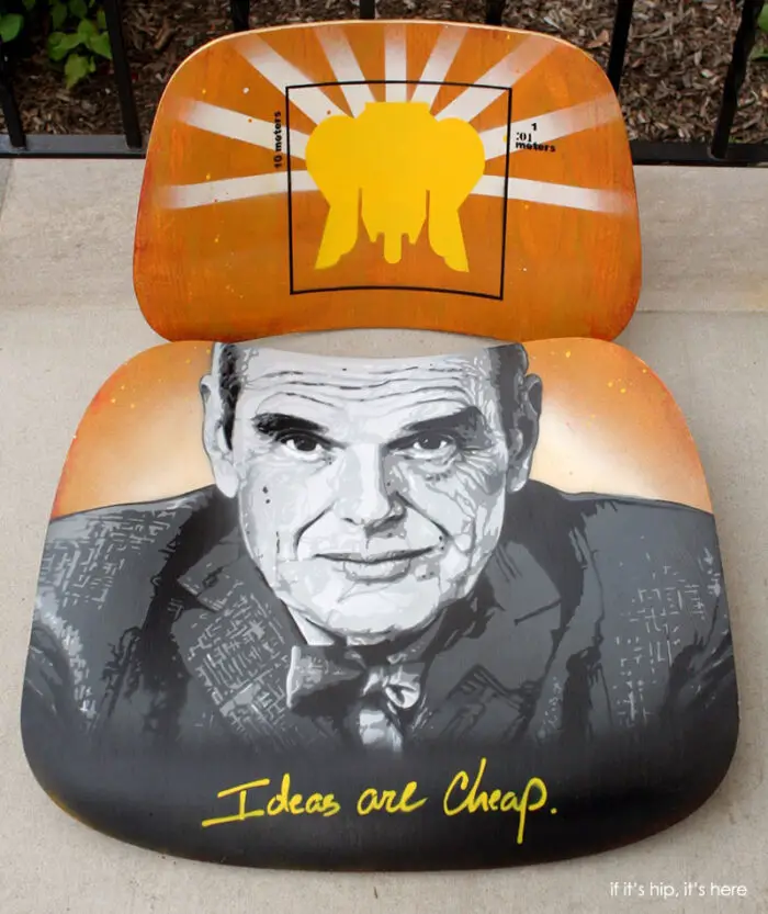 Read more about the article Artist Decorated Eames Chairs For Auction Benefit Operation Design