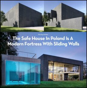 The Safe House In Poland Is A Modern Fortress With Sliding Walls.