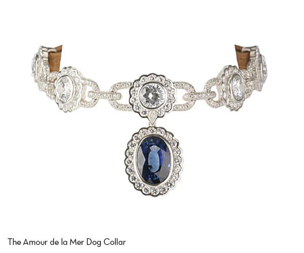 sapphire and diamond dog collar
