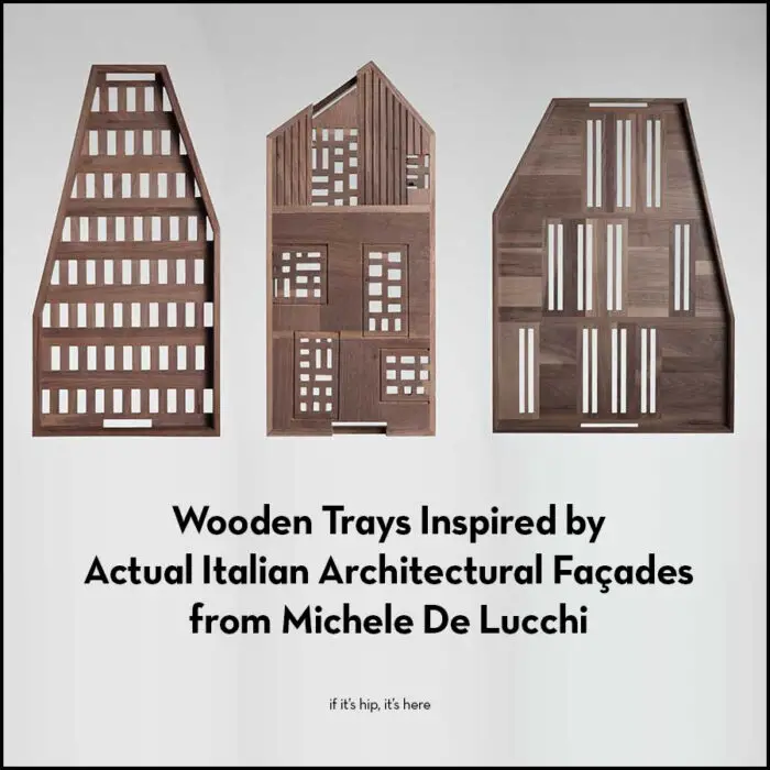 wooden architectural trays by michele de lucchi