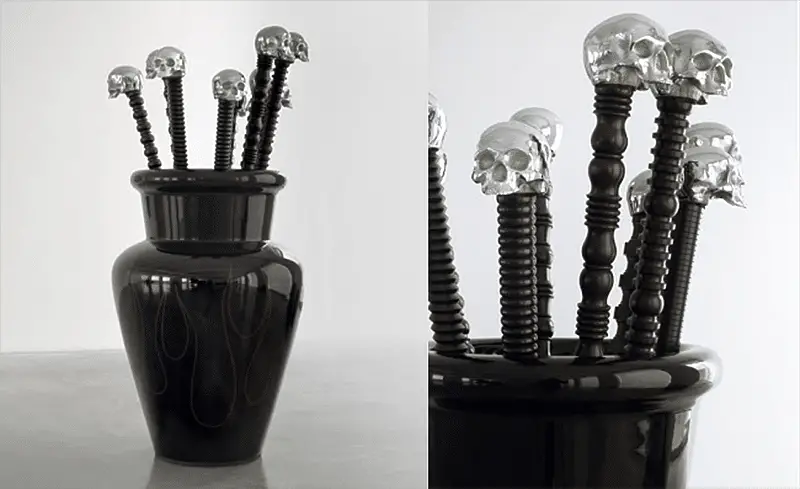 skull topped canes