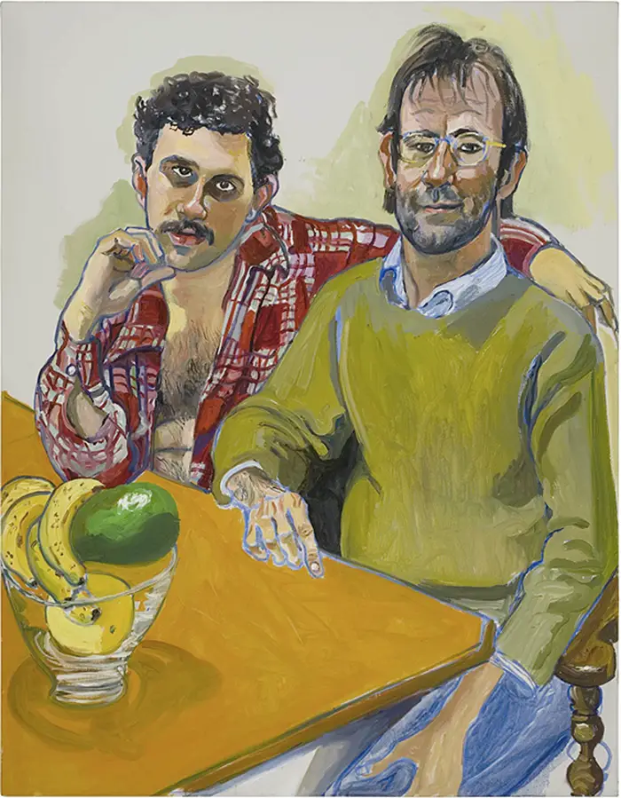 Alice Neel, Geoffrey Hendricks and Brian, 1978