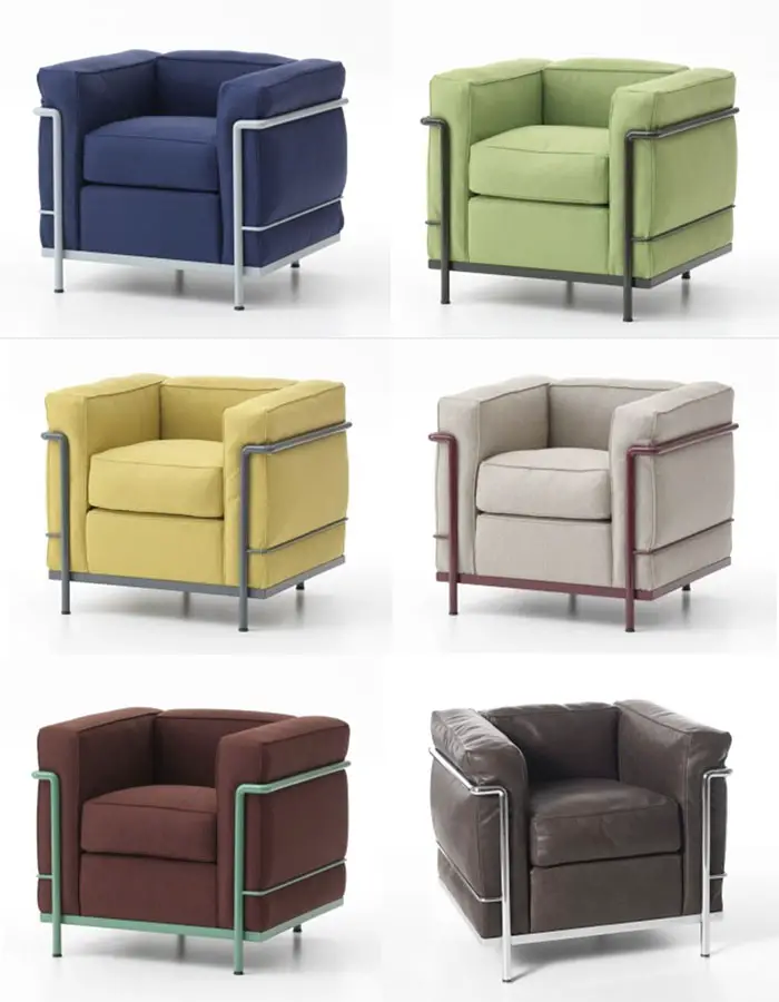 Color LC2 Grand Confort Armchairs