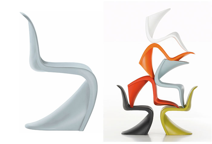 The iconic Panton Chair by Vernor Panton