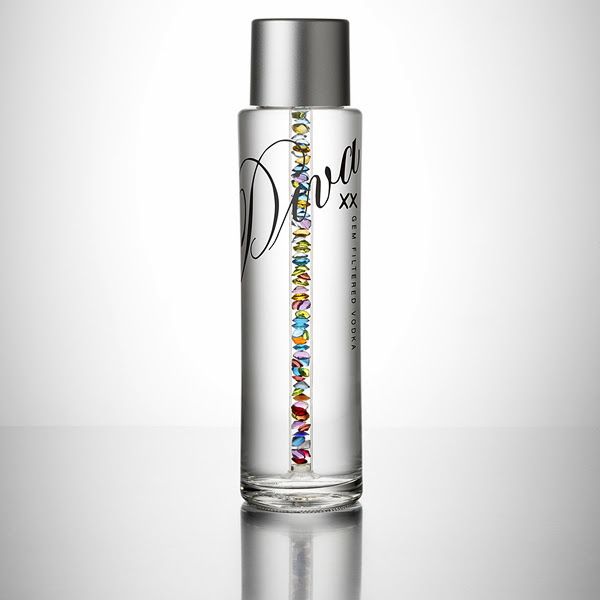 Diva Vodka was packaged with real Swarovski Crystals emulating a stripper pole in the middle.