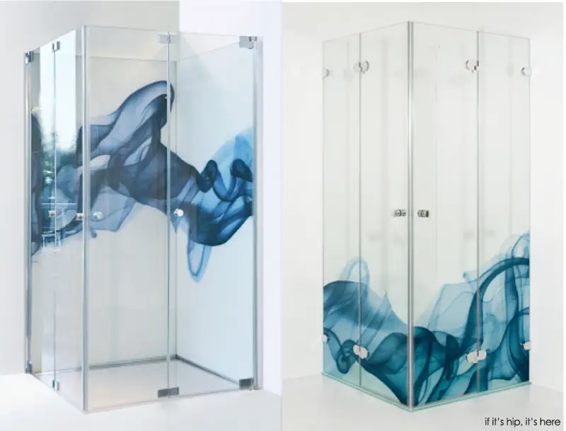 digitally printed glass shower doors