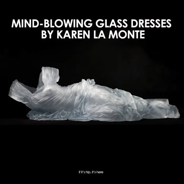 Read more about the article Hey Cinderella, Forget The Glass Slipper. Get A Load Of These Glass Dresses by Karen La Monte.