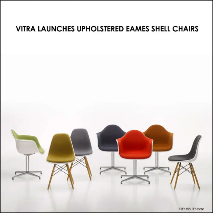 Upholstered Versions of Eames Shell Chairs