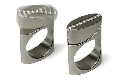 Read more about the article Rings That Rock and Roll. Kinetic Jewelry By Michael Berger.