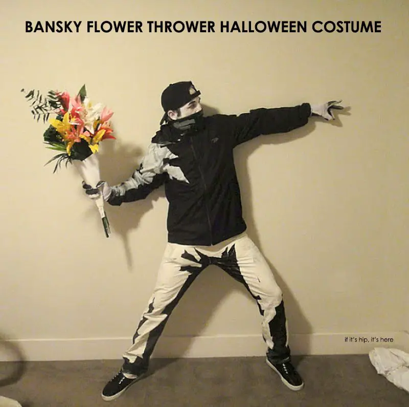 bansky flower thrower halloween costume