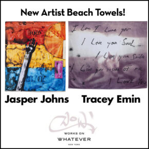 Jasper Johns and Tracey Emin Limited Edition 2011 Artist Series Beach Towels