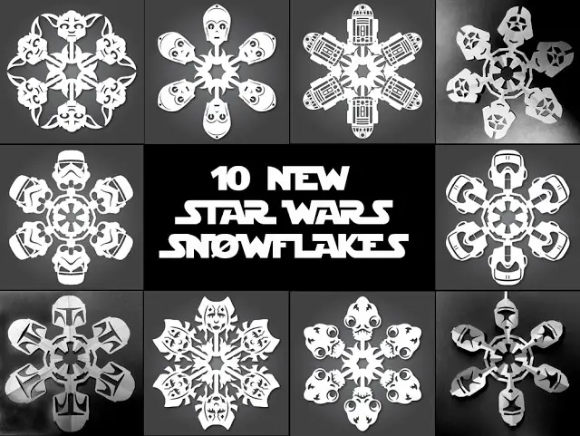 Star Wars Snowflake Templates to make your own