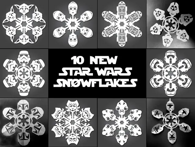 Read more about the article Star Wars Snowflakes and Templates To Make Your Own