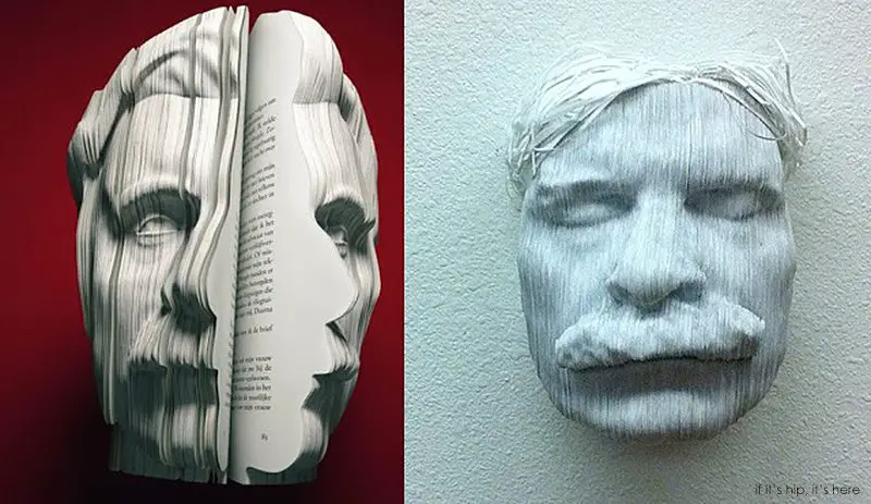 Nicholas Galanin paper sculptures