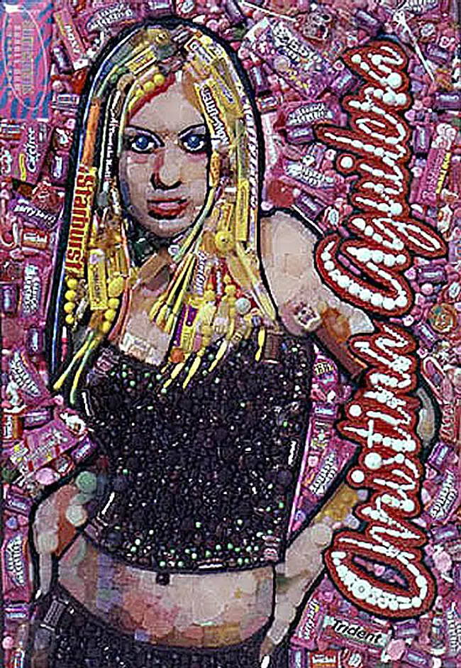 Christina Aguilera made of candy