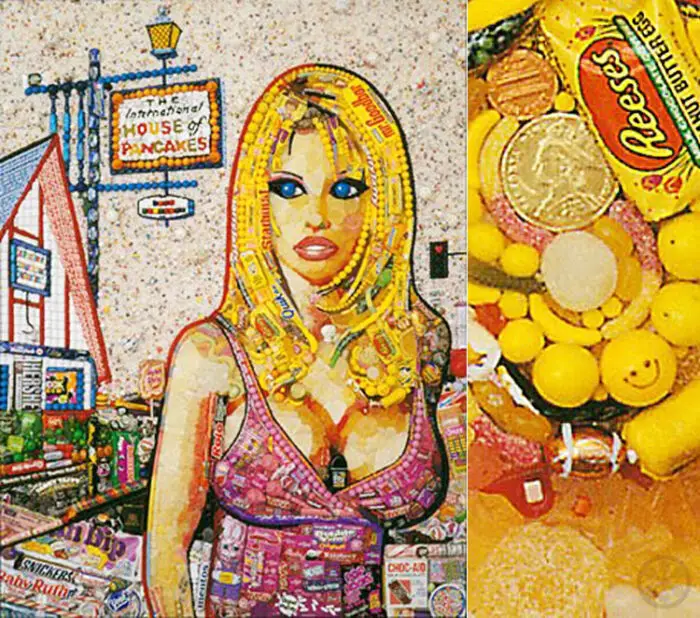 pam anderson candy mosaic