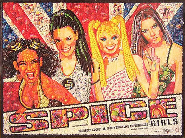 The Spice Girls made of candy