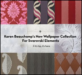 Karen Beauchamp’s New Wallpaper Collection For Swarovski Elements