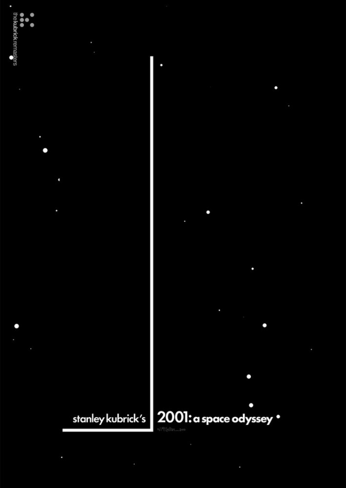 Nick McLellan Kubrick Posters 2001- a space odyssey
