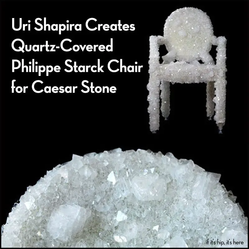 Quartz Crystal covered version of the Philippe Starck's Louis Ghost Chair.