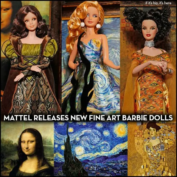 Read more about the article Mattel Releases New Fine Art Dolls. The DaVinci, Van Gogh & Klimt Barbies.