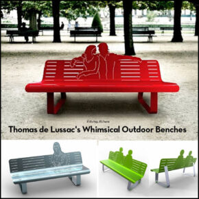 Designer Thomas de Lussac’s Whimsical Outdoor Benches & Home Decor.