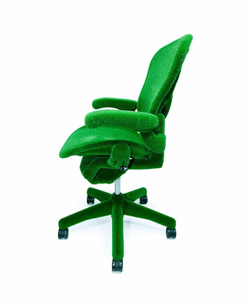 fuax moss covered aeron chair