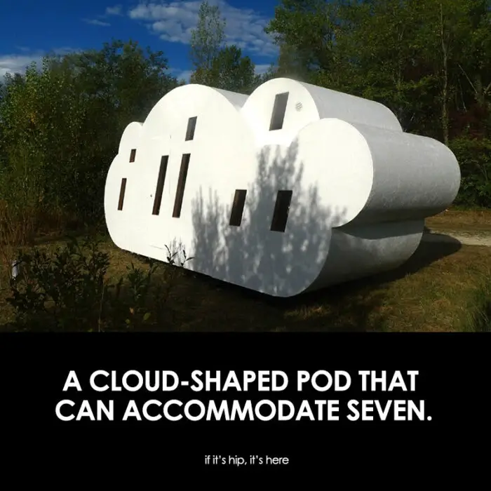 Cloud-shaped Pod That Sleeps Seven