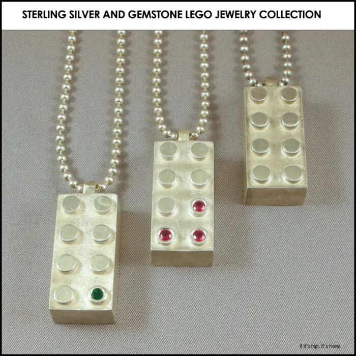 Read more about the article Icon Bricks Are Sterling Silver And Gemstone Lego Like Jewelry & Cuff Links.