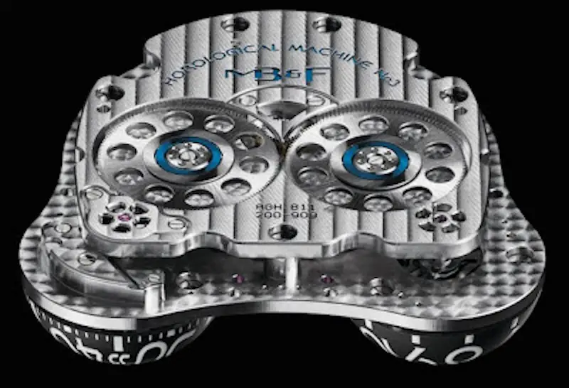 mb&F frog watch mechanics