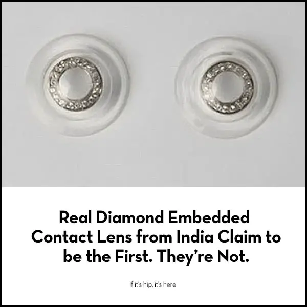 Diamond Embedded Contact Lens