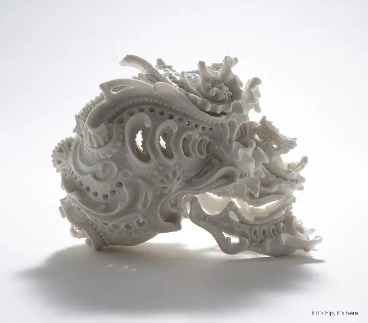 Katsuyo porcelain skull11