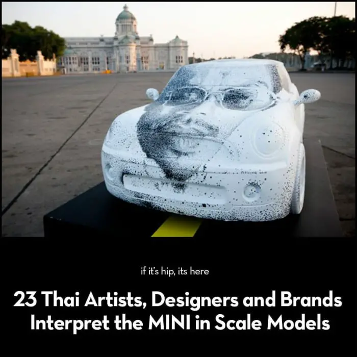 artists design scale model MINIs
