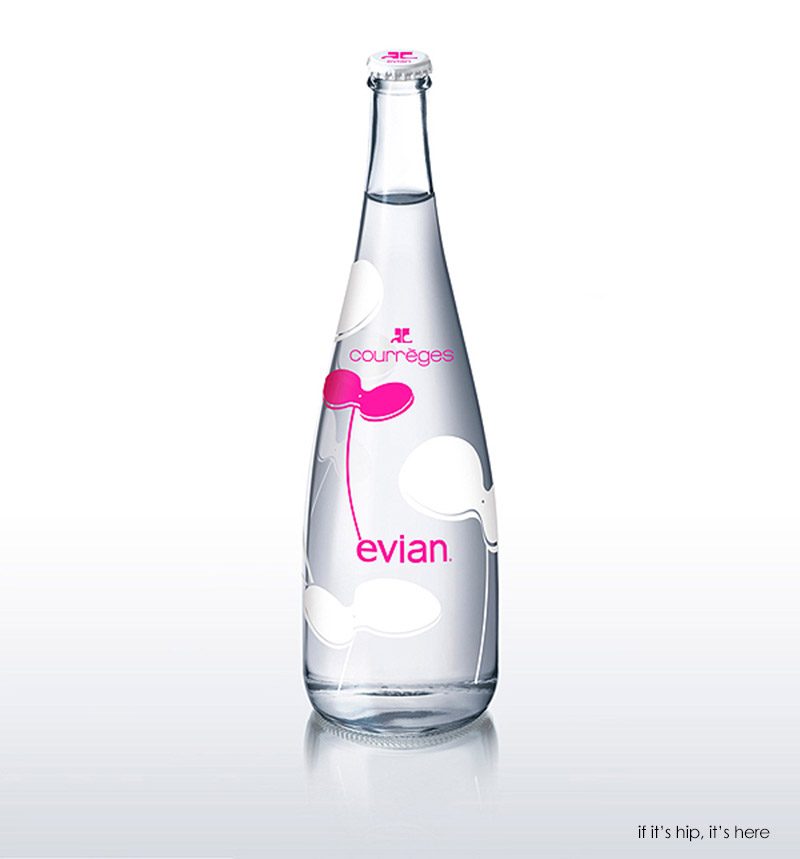 courreges evian bottle