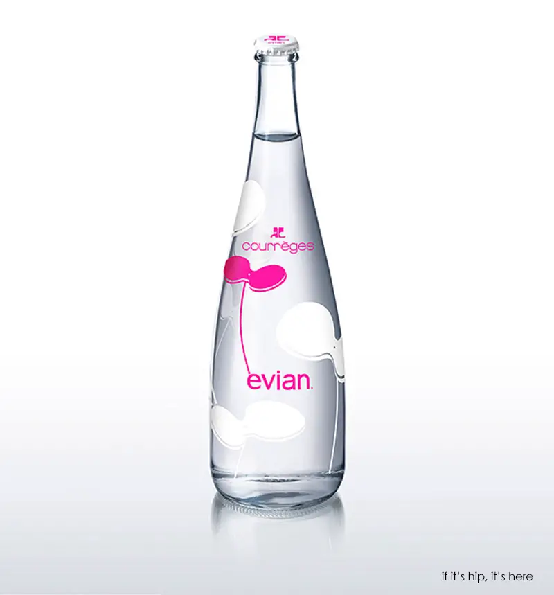 Courreges Dresses Up The Latest Limited Edition Evian Bottle. If It's