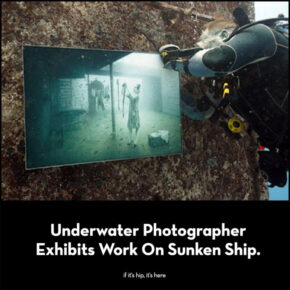 An Art Exhibit 100 Feet Below Sea Level. Life Below The Surface by Andreas Franke.