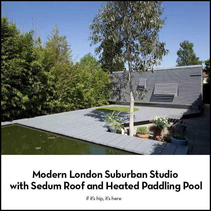 Read more about the article Modern London Suburban Studio with Sedum Roof and Heated Paddling Pool by Ashton Porter.