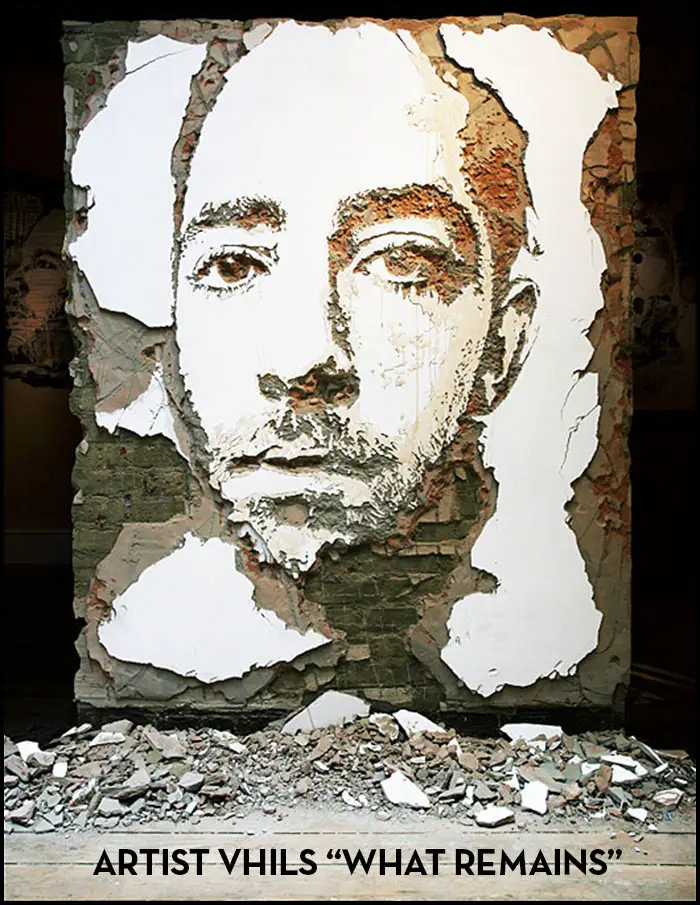 Read more about the article And What Remains is Art. Artist Alexandre Farto, aka Vhils, Scratches The Surface.