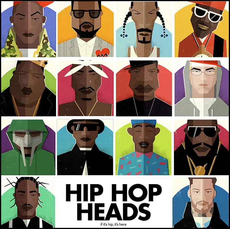 Read more about the article Hip Hop Heads. 14 Fabulous Illustrated Portraits by Dale Edwin Murray.